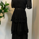Annabel - Romantic Cottage Goth Tiered Dress