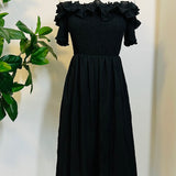 Hilda - Dark Plaid Cottage Dress