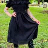 Hilda - Dark Plaid Cottage Dress