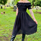 Hilda - Dark Plaid Cottage Dress