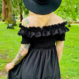 Hilda - Dark Plaid Cottage Dress