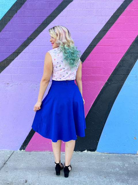 Charlotte Nova Skirt in Blue