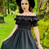 Hilda - Dark Plaid Cottage Dress