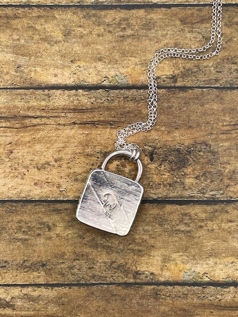 Leo - Vintage Poker Dice Faux Lock Pendant