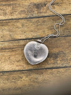 Sony - Small Billiard Ball Lucky #7 Heart Pendant Necklace