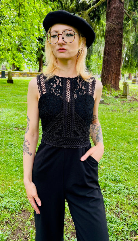 Branwen - Romantic Corporate Goth Jumpsuit
