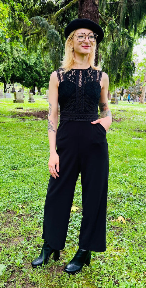 Branwen - Romantic Corporate Goth Jumpsuit