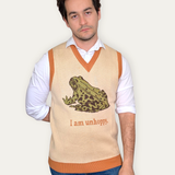 Unisex I Am Unhoppy Frog Sweater Vest