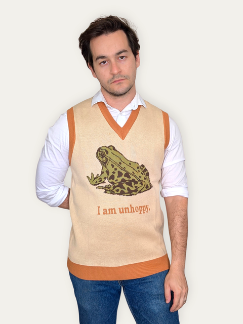 I Am Unhoppy Frog Sweater Vest