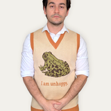 Unisex I Am Unhoppy Frog Sweater Vest