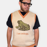 Unisex I Am Unhoppy Frog Sweater Vest