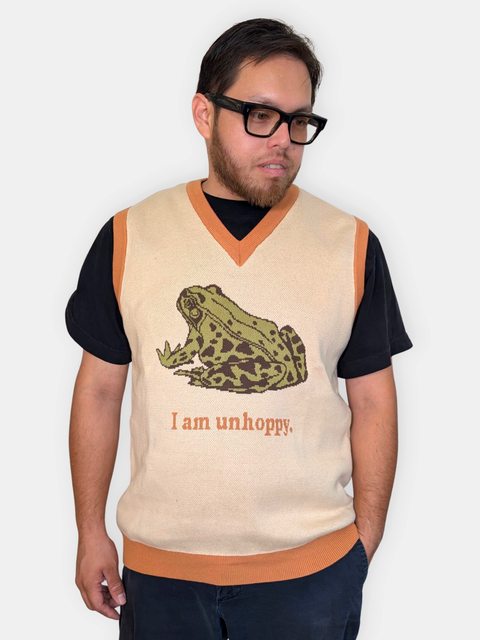 I Am Unhoppy Frog Sweater Vest
