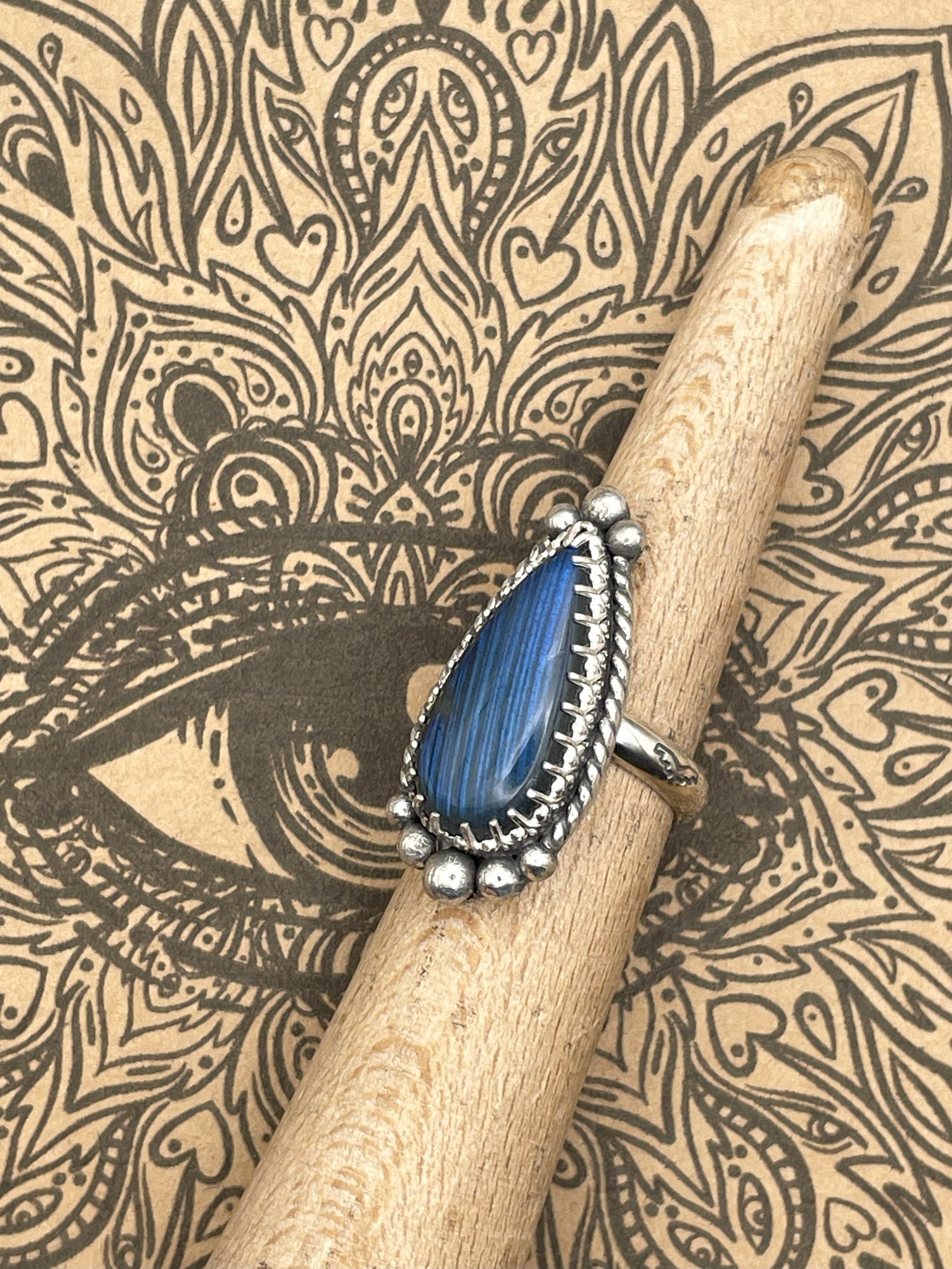 Sterling Silver Labradorite Ring
