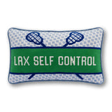 Needlepoint Pillow - Lax Self Control