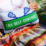 Needlepoint Pillow - Lax Self Control