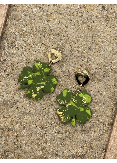 Lucky Clover St Patty's Day Earrings