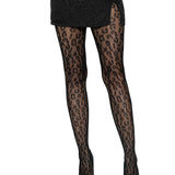 Leopard Net Tights