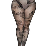 Snake Net Tights