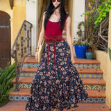 Liberty Flower Maxi-Skirt