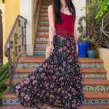 Liberty Flower Maxi-Skirt