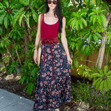 Liberty Flower Maxi-Skirt