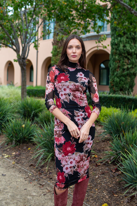 Lucy Long Sleeve Top in Sunset Blvd