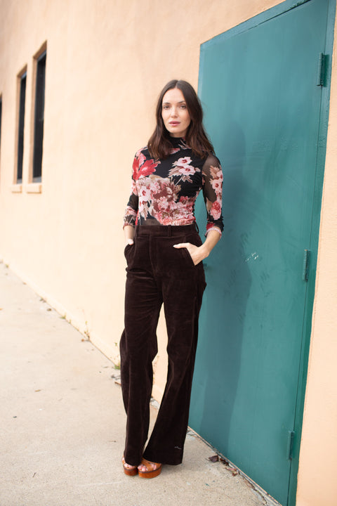 Lucy Long Sleeve Top in Sunset Blvd