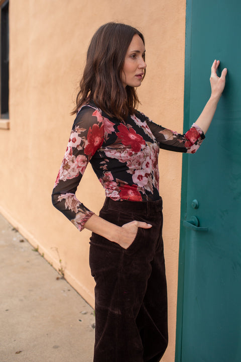 Lucy Long Sleeve Top in Sunset Blvd