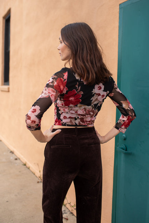 Lucy Long Sleeve Top in Sunset Blvd