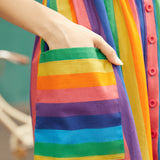 More Is More Rainbow Stripe Dress
