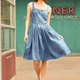 Meet Me on Main Street Chambray Dress