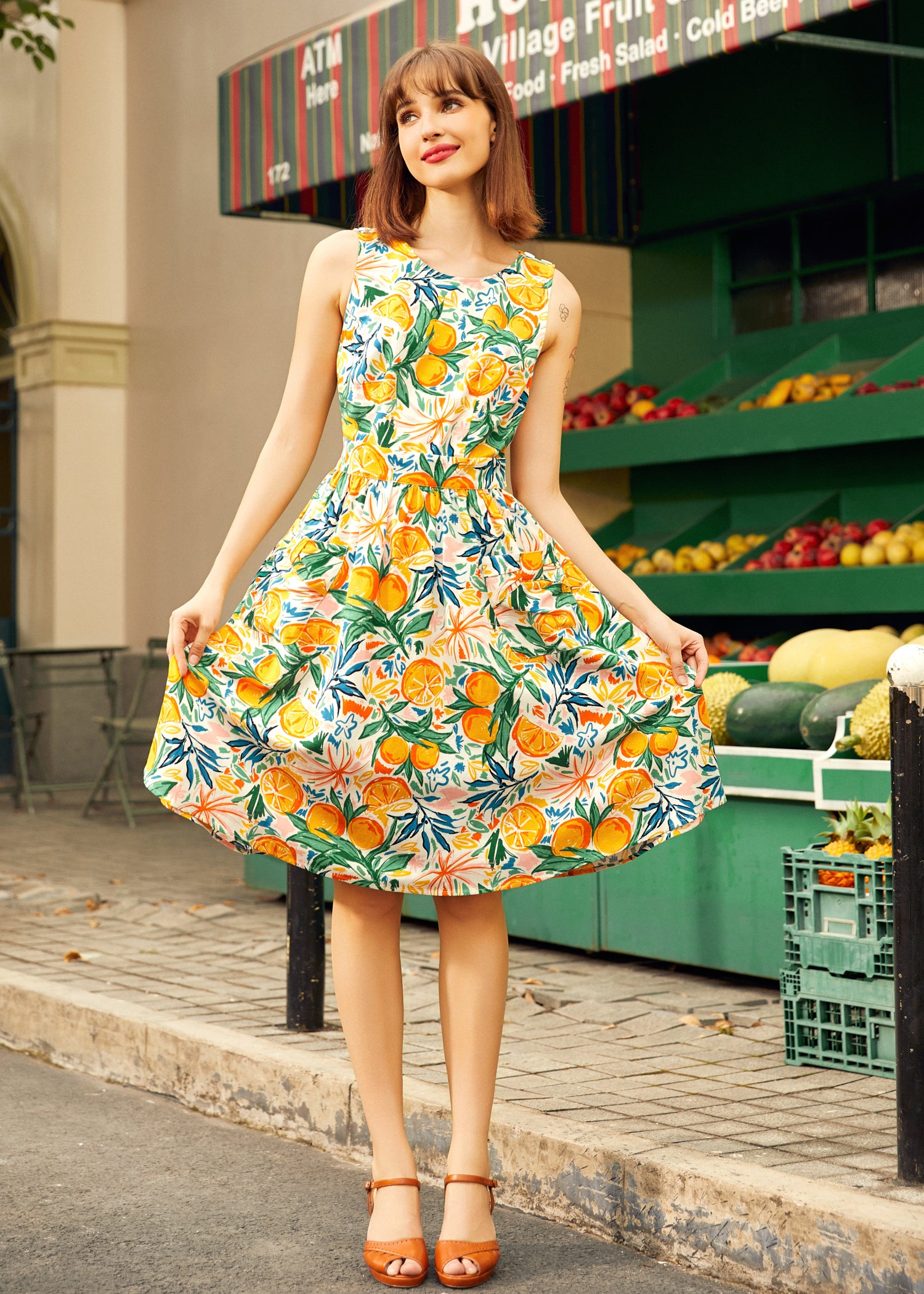 Market Day Fit & Flare Dress