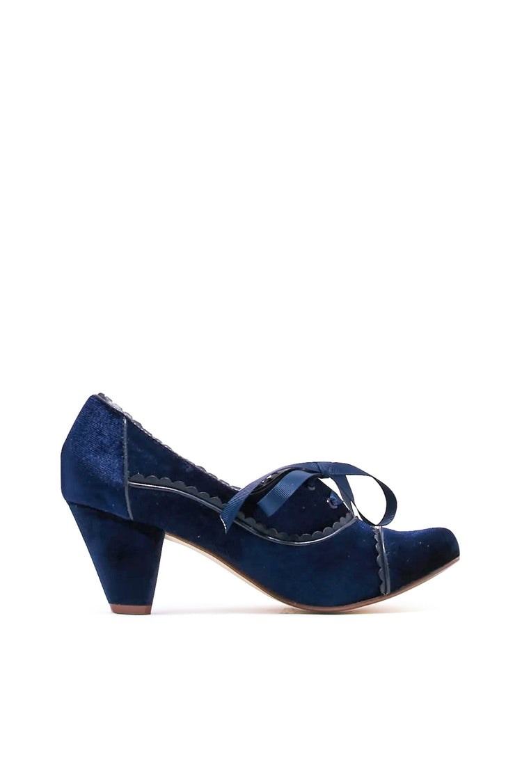 Madison Velvet Retro Heels