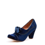 Madison Velvet Retro Heels