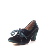 Madison Velvet Retro Heels
