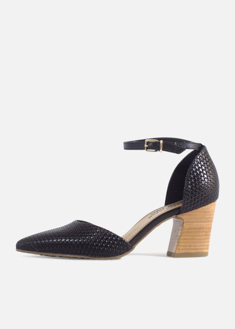 Miracle Woven Block Heeks