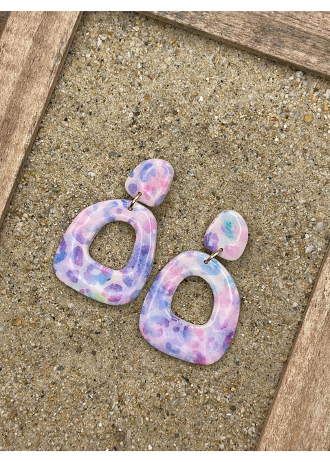 Multi Leopard Printed Earrings