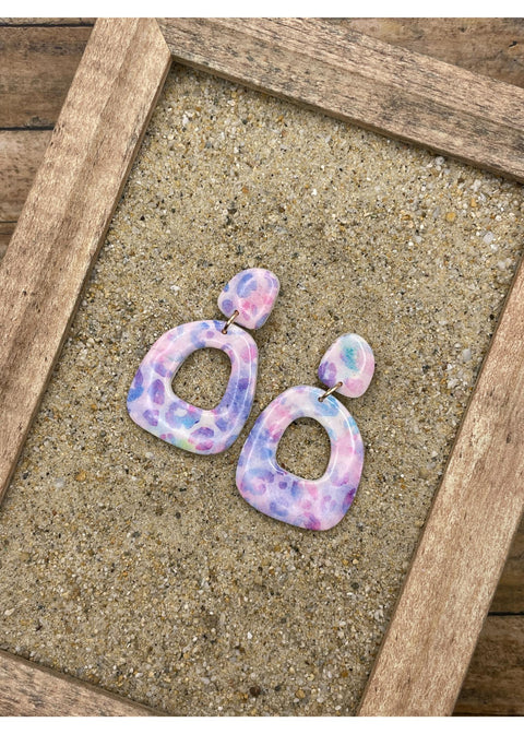 Multi Leopard Printed Earrings