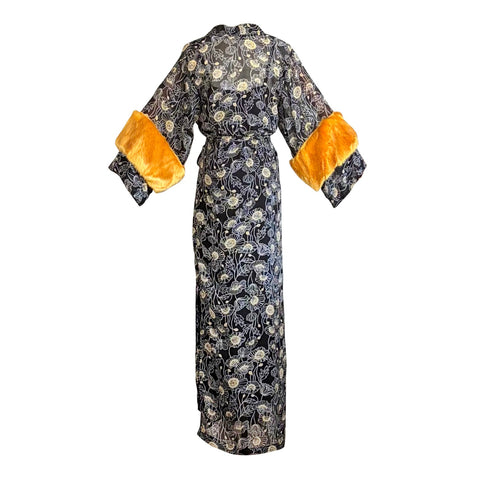 Marlene Wrap Dress in Golden Dandelion