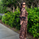 Marlene Wrap Dress in Night Flame