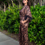Marlene Wrap Dress in Night Flame