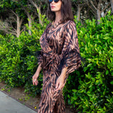 Marlene Wrap Dress in Night Flame