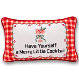 Needlepoint Pillow - Have Yourself A Merry Little Cocktail