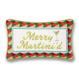 Needlepoint Pillow - Merry Martini'd