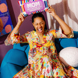 Needlepoint Pillow - Mom: Just Like Dad Only Smarter
