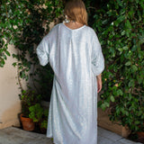 Moonstone Blanc Sequin Cocoon Jacket