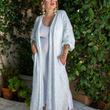 Moonstone Blanc Sequin Cocoon Jacket