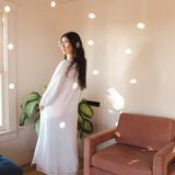 Moonstone Blanc Sequin Cocoon Jacket