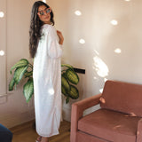 Moonstone Blanc Sequin Cocoon Jacket