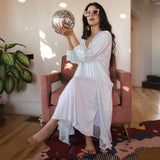 Moonstone Blanc Sequin Cocoon Jacket